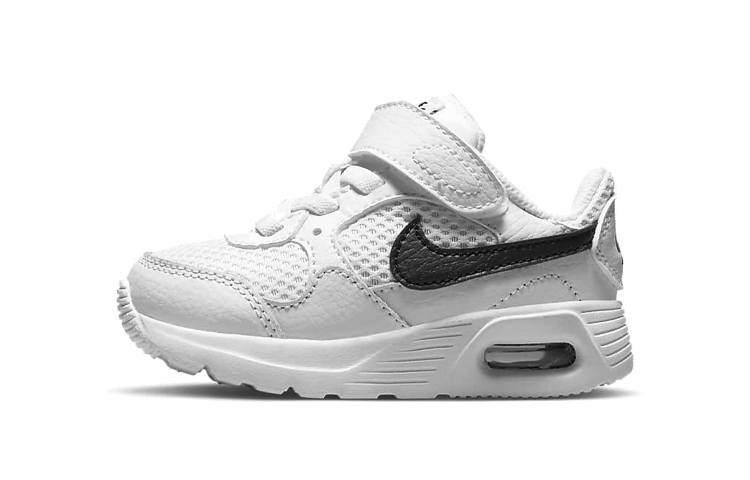 Nike Nike Air Max SC Abrasion Resistant Lightweight Cushioning Low top Running Shoes White Black Infant And Toddler