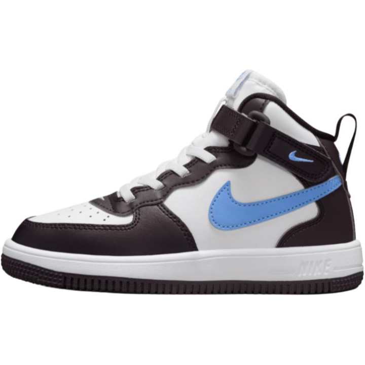 Nike Nike Air Force 1 Anti Kick And Abrasion Resistant Mid top Kids' Skateboarding Shoes Black White