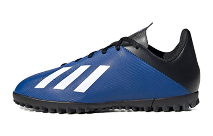 Adidas Adidas X 19.4 Slip Resistant Cushioning Abrasion Resistant Low top Kids' Soccer Shoes Blue Black White Kids'