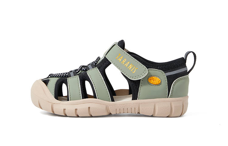 TARANIS Slip Resistant Abrasion Resistant Children's Sandals Green Black Kids'
