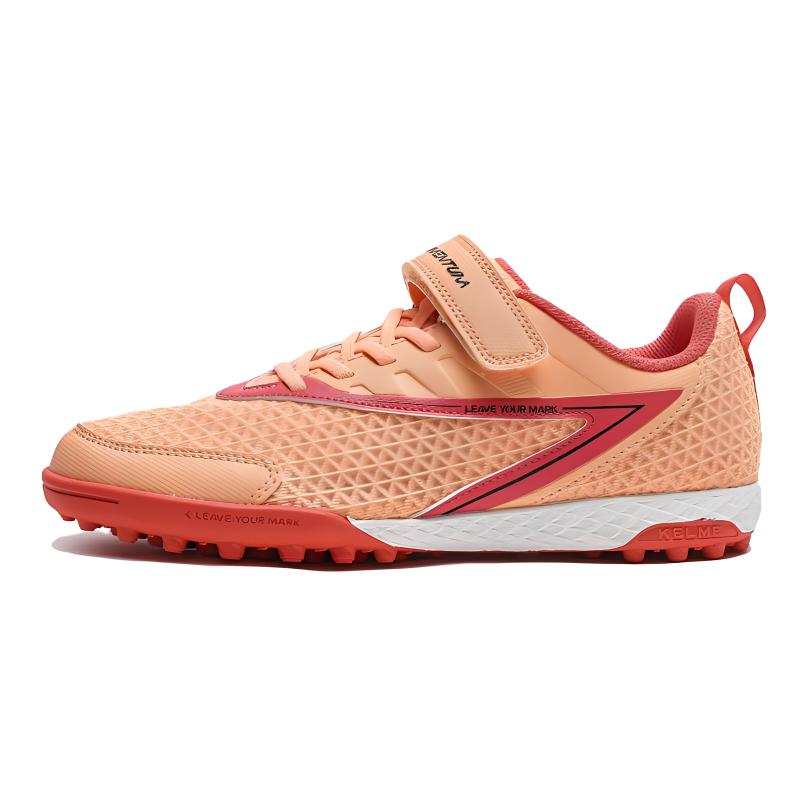 KELME Slip Resistant Abrasion Resistant Low top Kids' Soccer Shoes Coral Orange Kids'