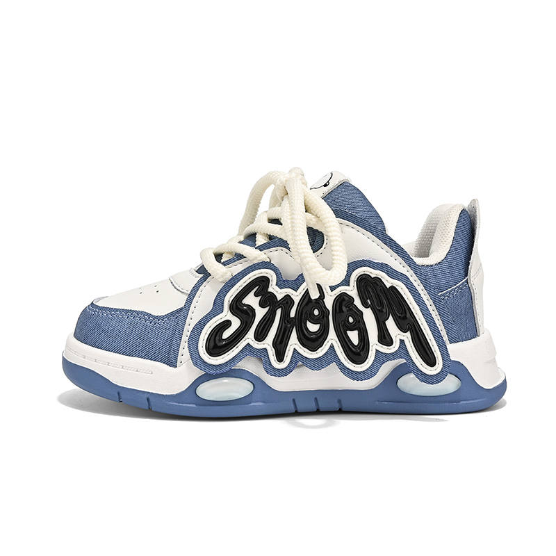 SNOOPY Slip Resistant, Abrasion Resistant, Lightweight Cushioning Support Low top Kids Lifestyle Shoes Blue Kids'