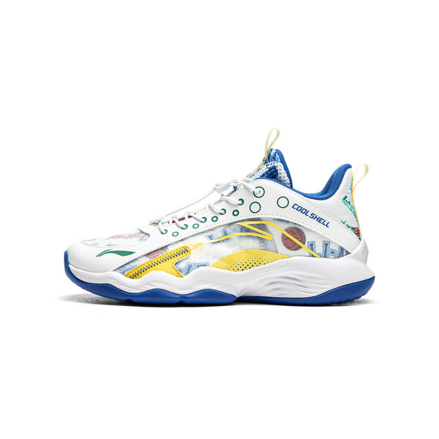 Li-Ning YOUNG Li Ning YOUNG Avant Garde Spirit PRIMARY 2.0 Synthetic Leather Low top Basketball Shoes Standard White Teenagers