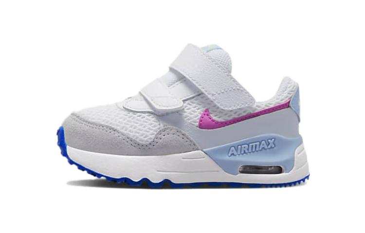 Nike Nike Air Max SYSTM TD Low top Baby & Toddler Shoes White Gray Infant And Toddler