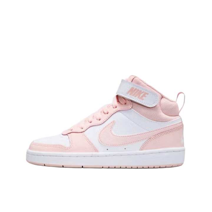 Nike Nike Synthetic Leather Skateboard Shoes Pink White Unisex