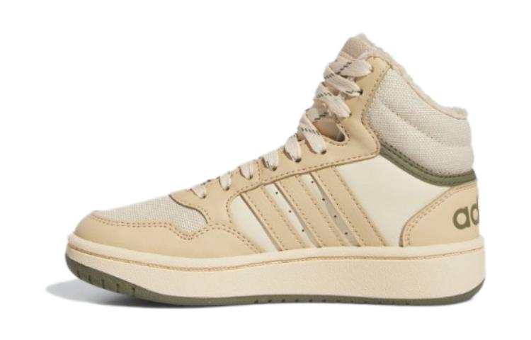 Adidas Adidas Hoops 3.0 Mid Abrasion Resistant Abrasion Resistant Mid top Kids' Skateboarding Shoes Khaki Kids'