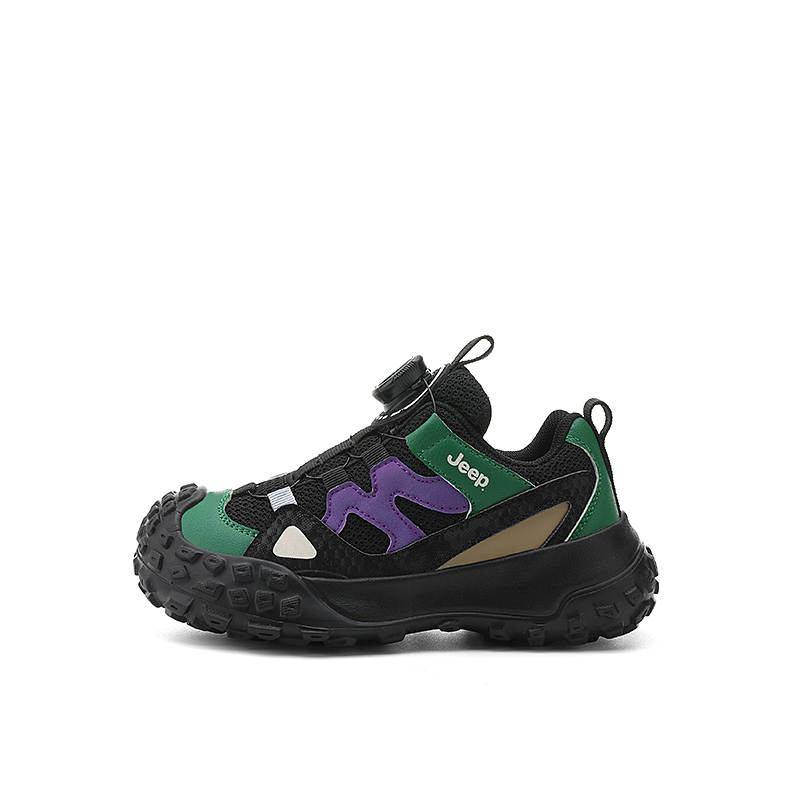 Jeep Low top Casual Shoes Shadow Black / Forest Green Kids'