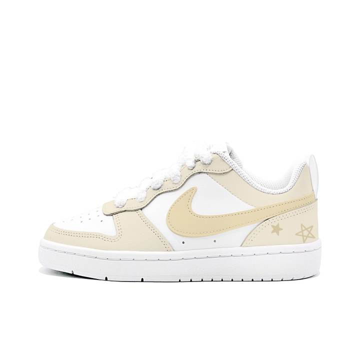 Nike Nike Court Borough Trampoline Guide Leather Slip Resistant Cushioning Abrasion Resistant