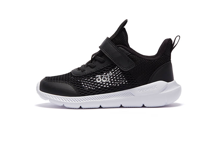 361°KIDS Textile, Synthetic Leather Low top Running Shoes Carbon Black Teenagers