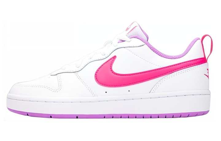 Nike Nike Court Borough 2 Low 2 Synthetic Leather Slip Resistant Cushioning Abrasion Resistant Low top Skateboard Shoes