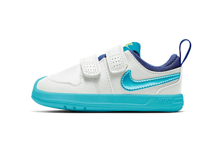 Nike Nike Pico 5 Slip Resistant Cushioning Abrasion Resistant Breathable Low top Toddler Shoes White Blue Infant And Toddler