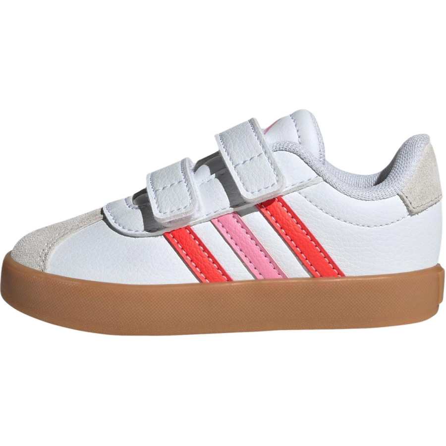 Adidas Adidas VL COURT 3.0 Low top Toddler Shoes Cloud White/Bright Red/Bliss Pink Infant And Toddler