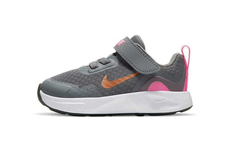 Nike Nike Wearallday Slip Resistant Cushioning Low top Toddler Shoes Gray Pink Infant And Toddler