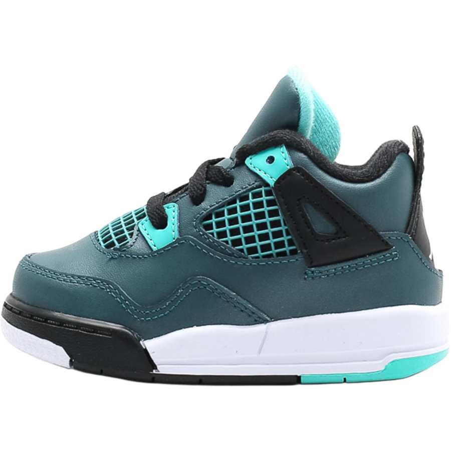 Jordan Jordan Air Jordan 4 Slip Resistant Abrasion Resistant Mid top Toddler Shoes Cyan White Infant And Toddler