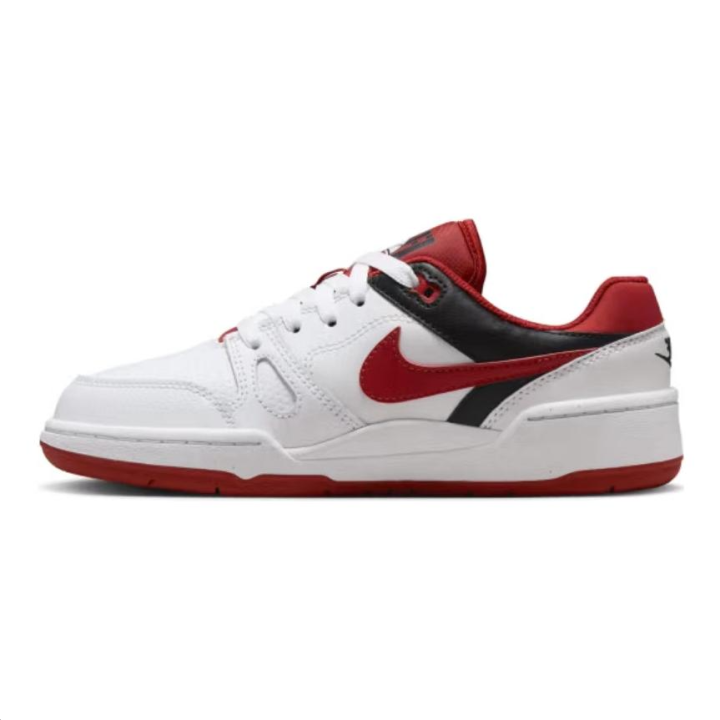 Nike Nike Full Force Leather Low top Kids' Skateboarding Shoes White Red Kids'
