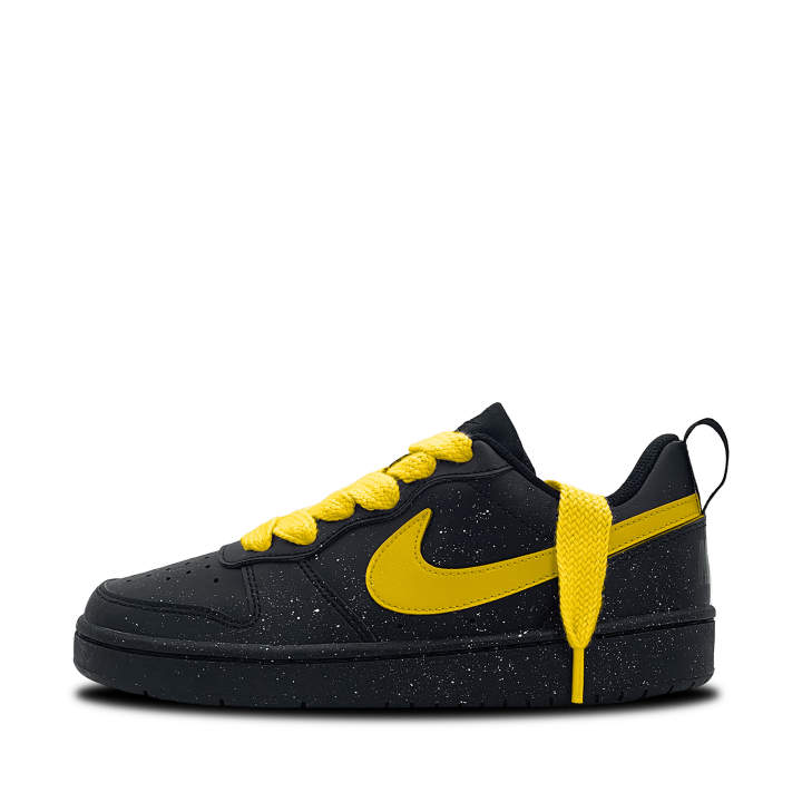 Nike Nike Court Borough Cute Yellow Starry Sky Synthetic Leather Slip Resistant Abrasion Resistant Low top