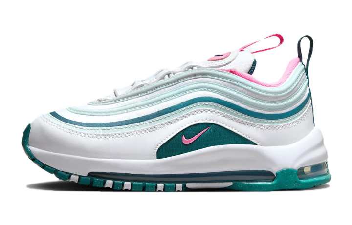 Nike Nike Air Max 97 Kids Lifestyle Shoes White Blue Kids'