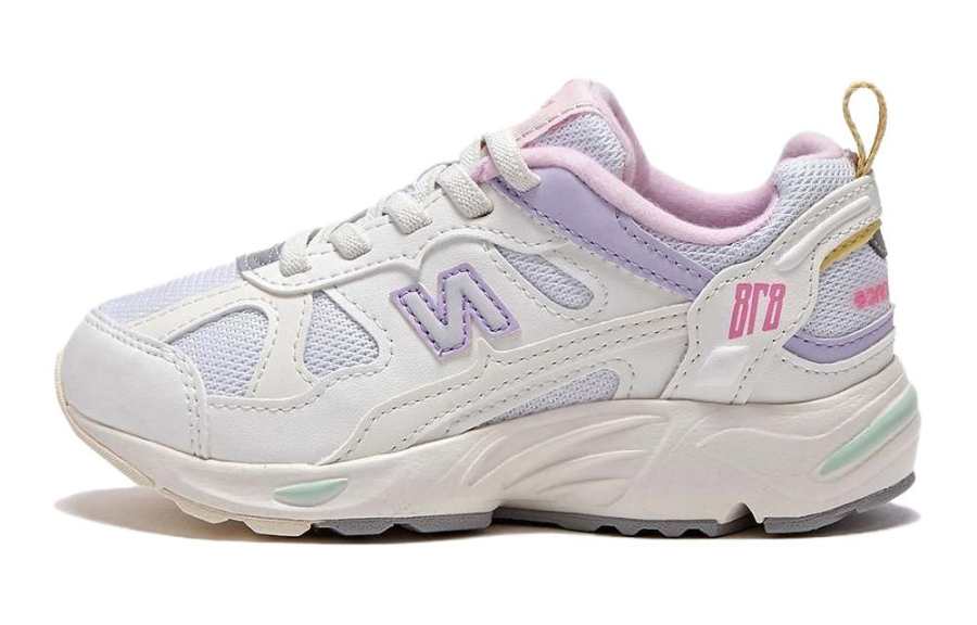 New Balance New Balance NB 878 Abrasion Resistant Breathable Low top Kids' Running Shoes White Pink Kids'