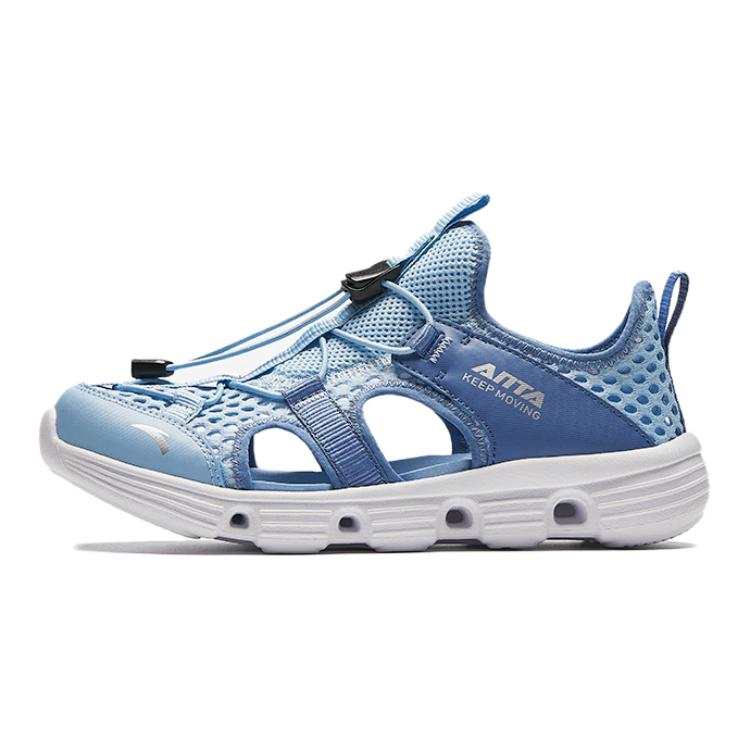 Antakids Textile, Synthetic Leather Low top Sandal Blue Teenagers
