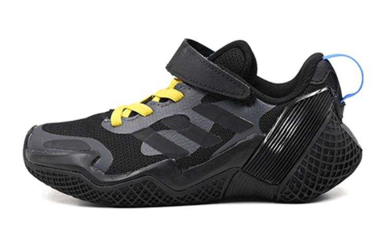 Adidas Adidas 4Uture Rnr El K Slip Resistant Cushioning Low top Kids' Running Shoes Black Yellow Kids'