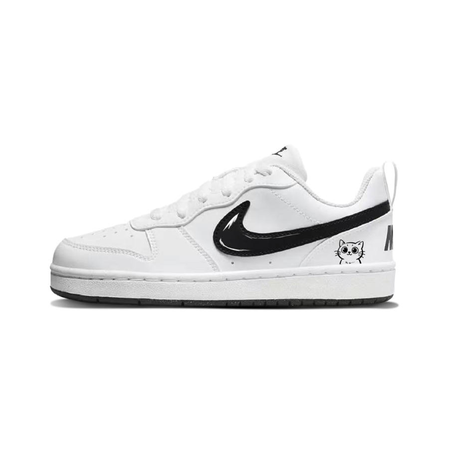 Nike Nike Court Borough Synthetic Leather Cushioning Abrasion Resistant Cushioning, Wear Resistant Skateboard Shoes
