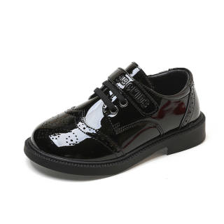 ABC KIDS Slip Resistant Abrasion Resistant Slip Resistant Abrasion Resistant Low top Kids' Leather Shoes Black Kids'