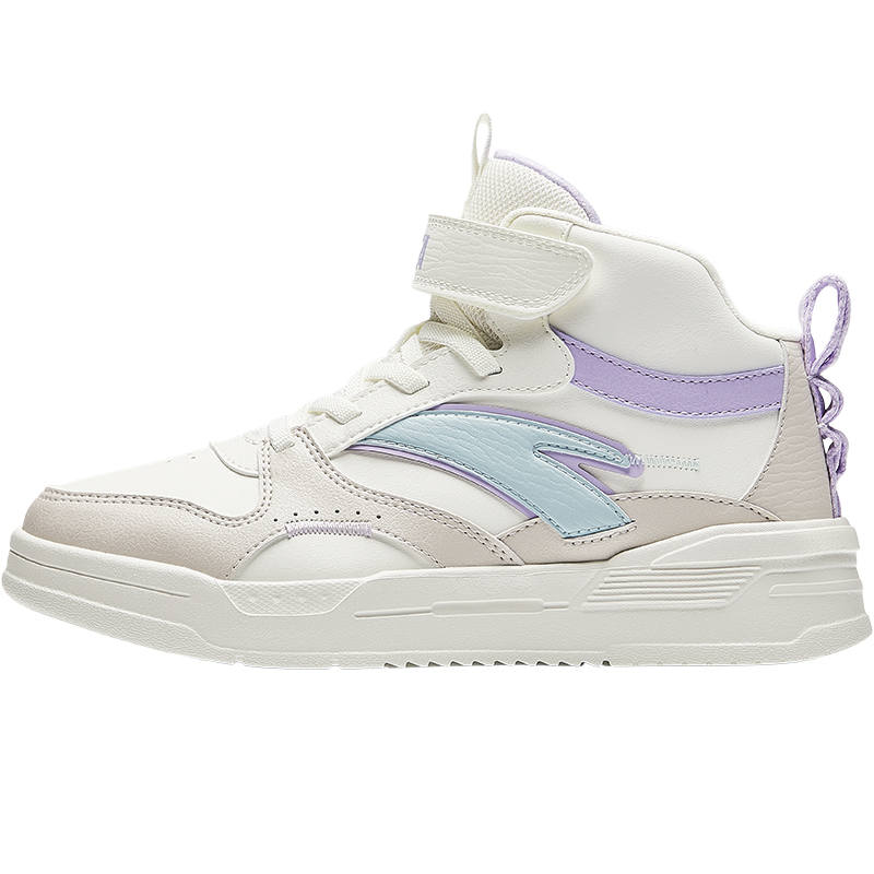 Antakids High top Casual Shoes White Brown Teenagers