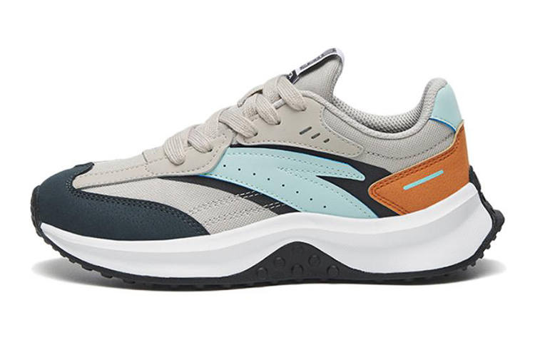 Antakids Low top Sports Casual Shoes Gray Blue Orange Teenagers