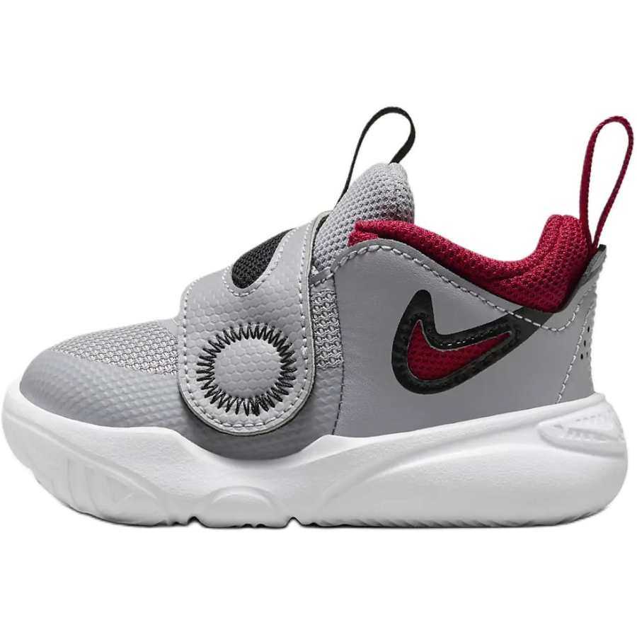 Nike Nike Team Hustle D 11 Comfortable Slip Resistant Anti Kick Low top Toddler Shoes Gray Infant And Toddler
