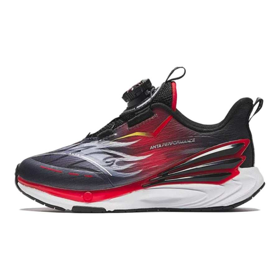 Antakids Comfortable And Breathable Cushioning, Wear Resistant Low top Kids' Running Shoes Black Red Kids'