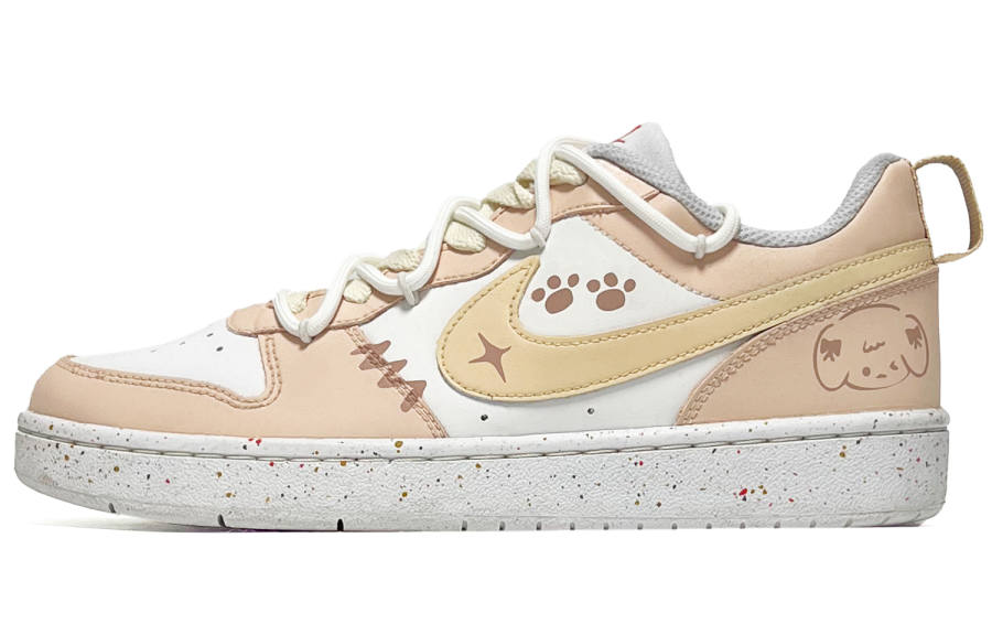 Nike Nike Court Vision Low Breathable Low top Kids' Skateboarding Shoes Cinnamon Pink Teenagers