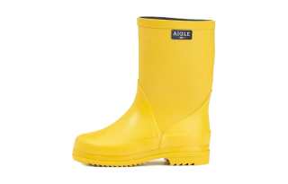 AIGLE Slip Resistant, Abrasion Resistant, Waterproof Crew Kids' Boots Lemon Kids'