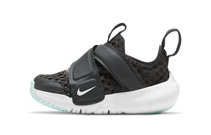 Nike Nike Flex Advance BR Slip Resistant Cushioning Breathable Low top Running Shoes Black White Infant And Toddler
