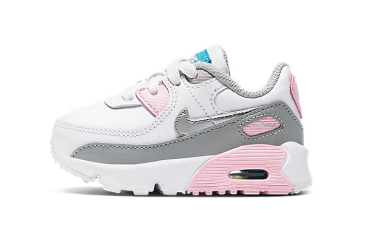 Nike Nike Air Max 90 Low top Toddler Shoes White Gray Pink Infant And Toddler