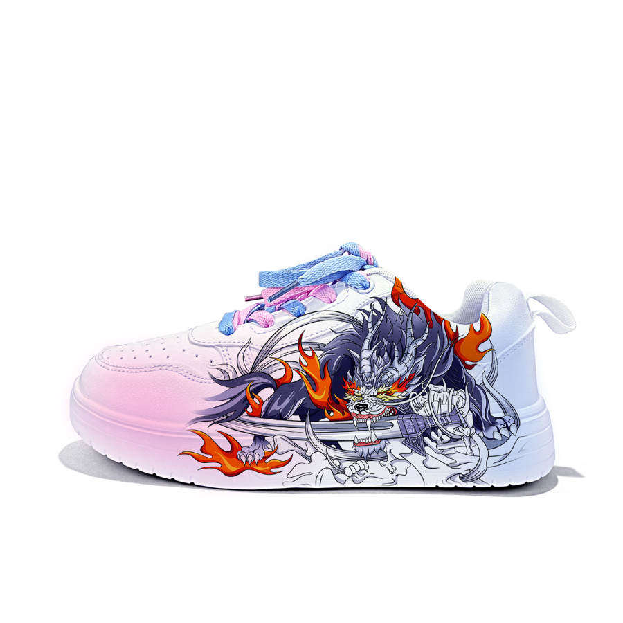 ZUOLENGCHAN Synthetic Leather Lightweight And Breathable Low top Skateboard Shoes Unisex