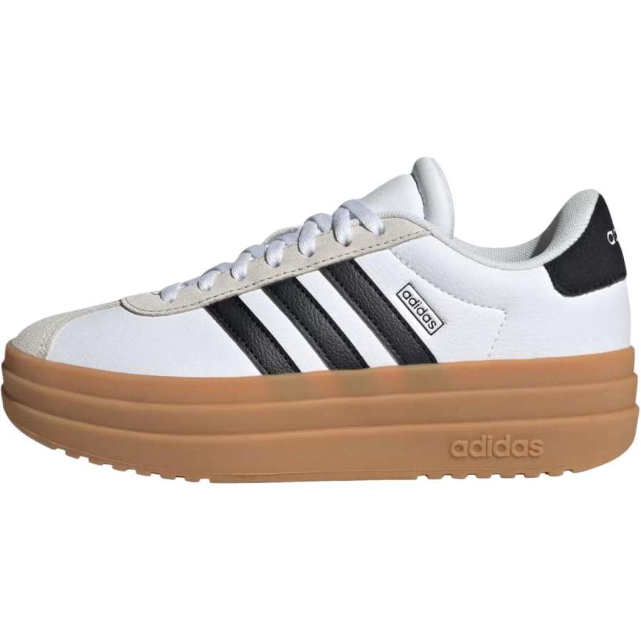 Adidas Adidas VL Court Bold Low top Kids' Skateboarding Shoes White Black Unisex