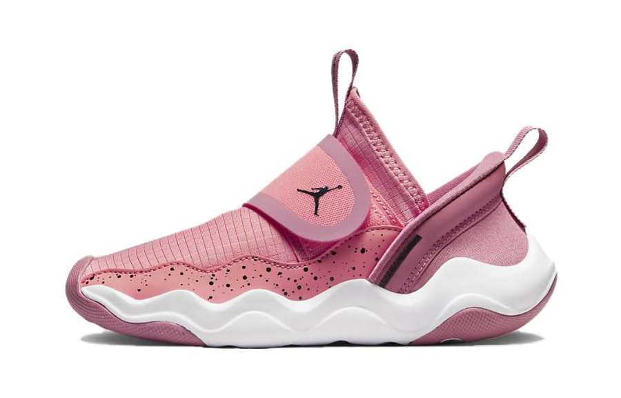 Jordan Jordan 23/7 Slip Resistant Cushioning Low top Children's Basketball Shoes Pink White Children Aged 3 7 Years Old