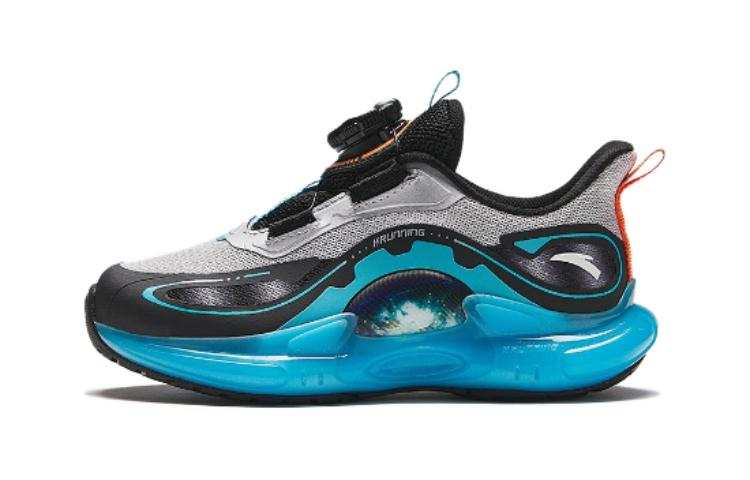 Antakids Abrasion Resistant Low top Kids' Running Shoes Silver Black Blue Children Aged 3 7 Years Old