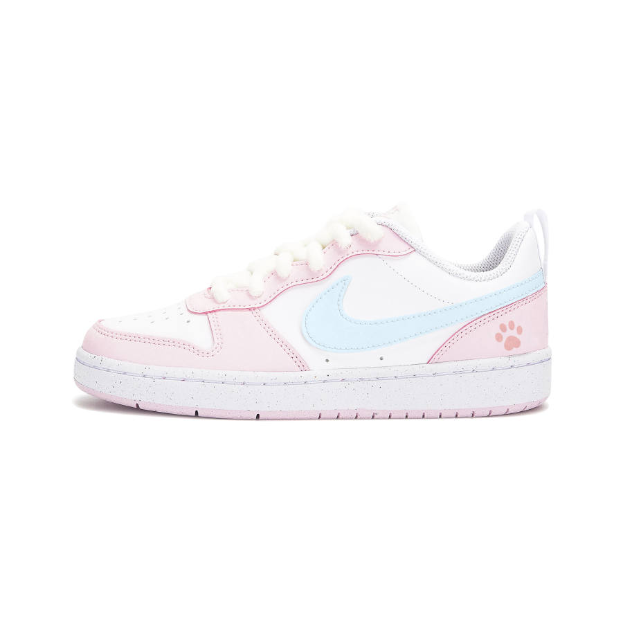 Nike Nike Court Borough Peachy Meow Jam Slip Resistant Slip Resistant Low top Kids' Skateboarding Shoes Pink Teenagers