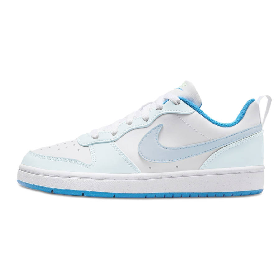 Nike Nike Court Borough Slip Resistant Cushioning Abrasion Resistant Low top Kids' Skateboarding Shoes Light Blue Teenagers