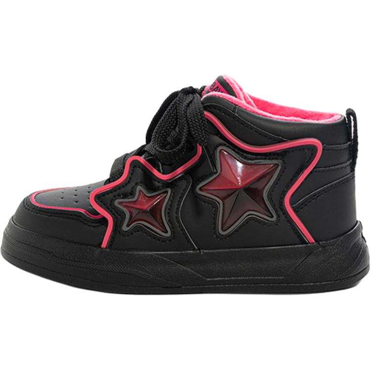 Babaya Fleece Lined, Hook and Loop, Star Shoes Slip Resistant, Abrasion Resistant, Thermal Mid top