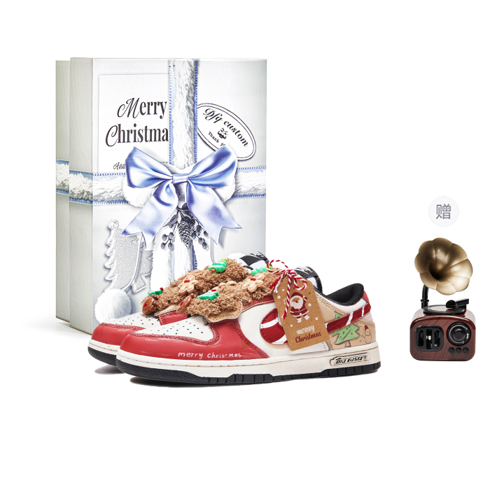 Nike Nike Dunk Joyful Slip Resistant Cushioning Slip Resistant Cushioning Low top Skateboard Shoes Red Brown Kids'