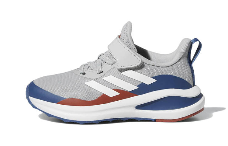 Adidas Adidas Fortarun Comfortable Breathable Low top Kids' Running Shoes Gray Red Blue Children Aged 3 7 Years Old