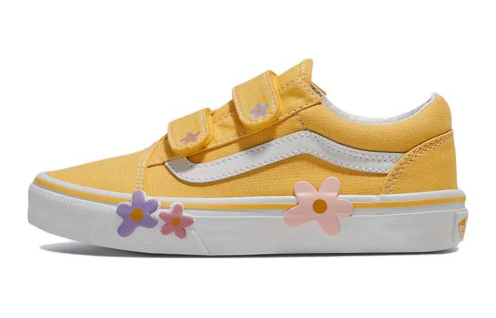 Vans Vans Abrasion Resistant Slip Resistant Low top Kids' Skateboarding Shoes Yellow Kids'