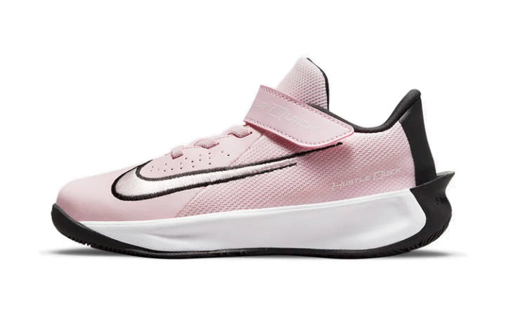 Nike Nike Team Hustle Quick 3 Comfortable Low top Children's Basketball Shoes Pink Black Children Aged 3 7 Years Old