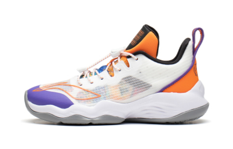 Li-Ning YOUNG Li Ning YOUNG Slip Resistant Cushioning Abrasion Resistant Low top Basketball Shoes White Unisex