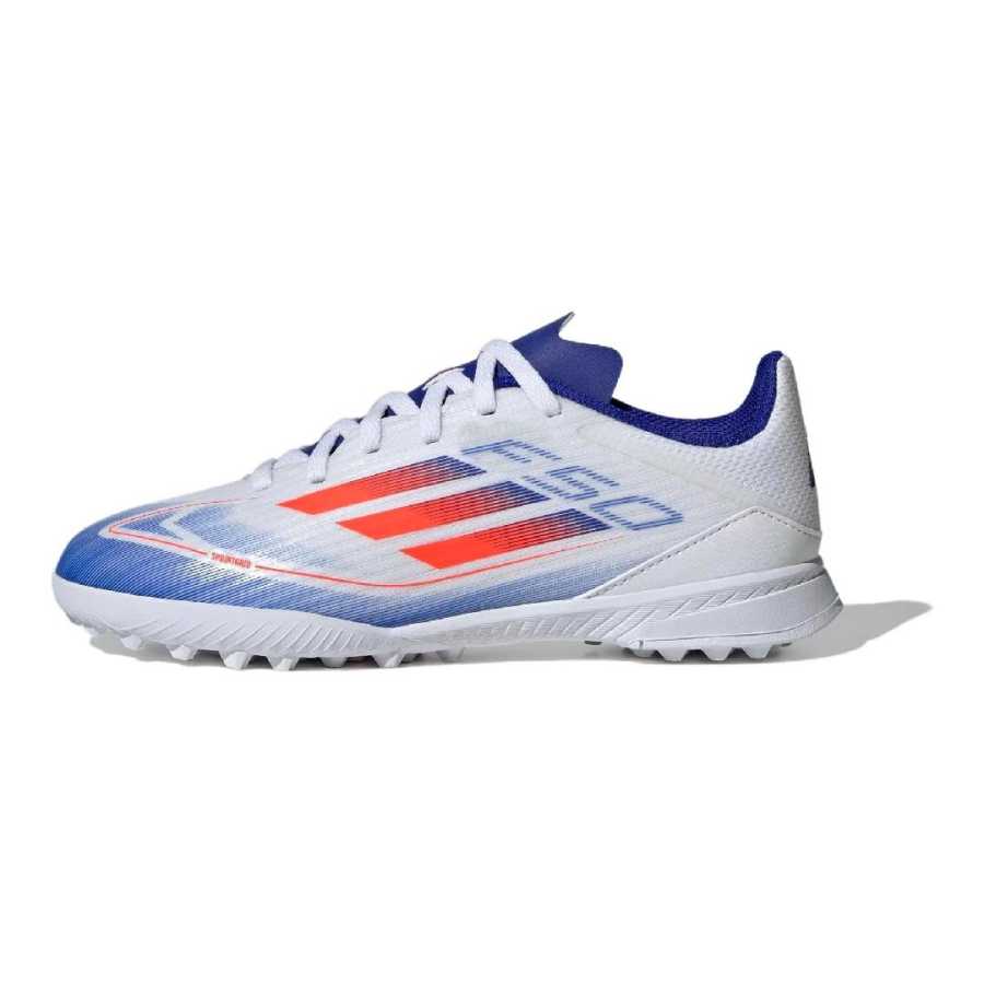 Adidas Adidas F50 League Abrasion Resistant Low top Kids' Soccer Shoes White Blue Red