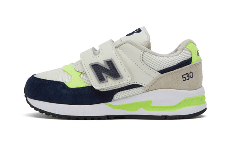 New Balance New Balance Cushioning Abrasion Resistant Breathable Low top Running Shoes Beige Blue Green Children Aged 3 7 Years Old