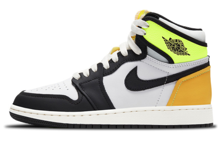 Jordan Jordan 1 Retro High White Black Volt University Gold GS