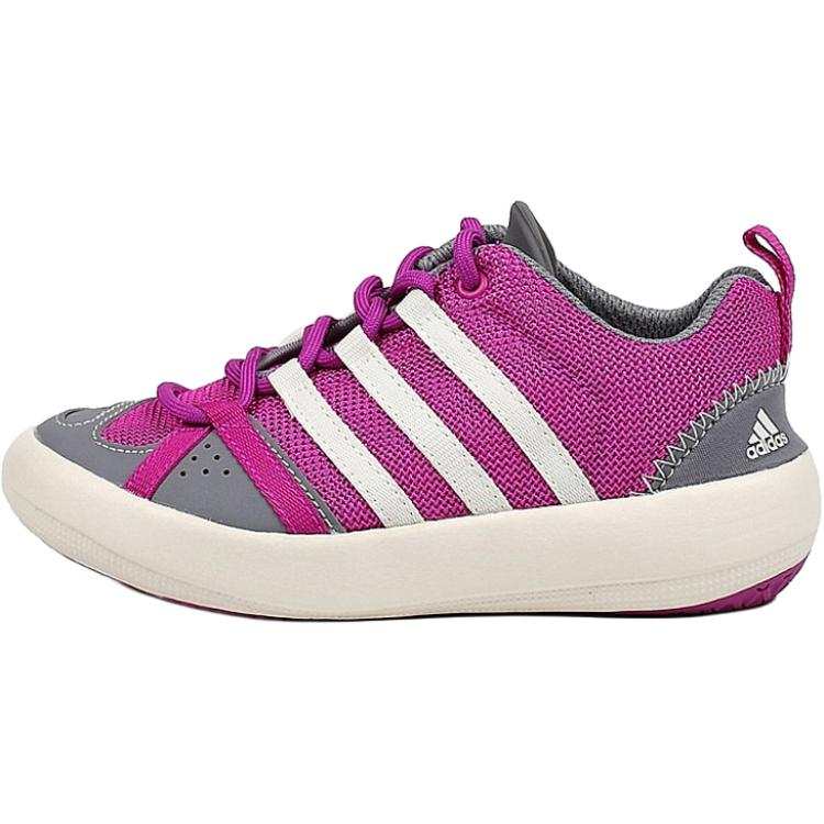 Adidas Adidas Fashion Slip Resistant Abrasion Resistant Low top Kids' Outdoor Shoes Gray Purple Kids'